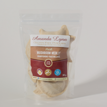 Load image into Gallery viewer, fresh mushroom medley gluten free perogies in packaging
