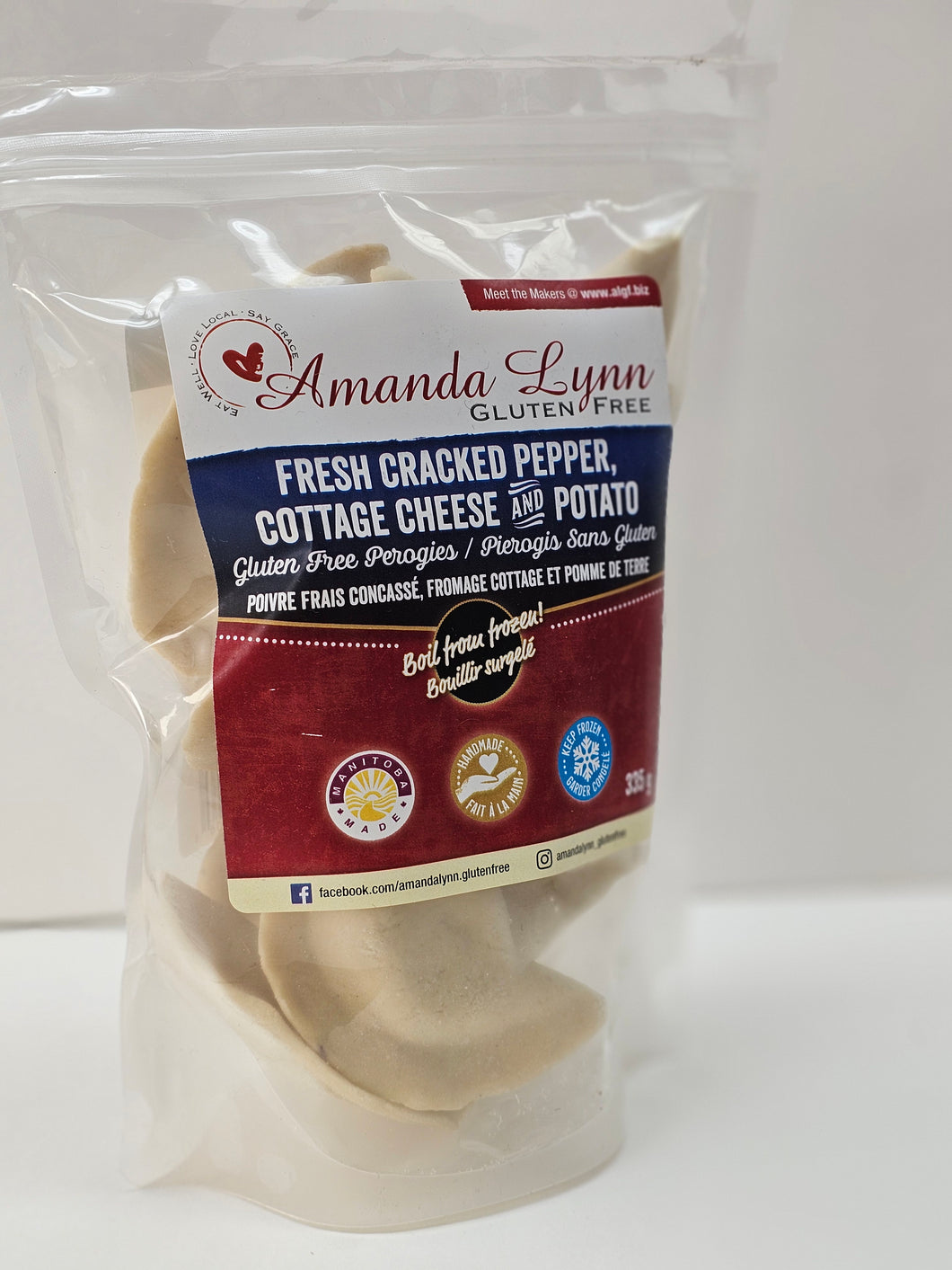 019 Fresh Cracked Pepper, Cottage Cheese & Potato Amanda Lynn Gluten Free Perogies
