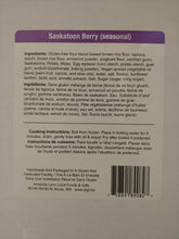 Load image into Gallery viewer, Saskatoon Dessert Gluten Free Perogies ingredients list

